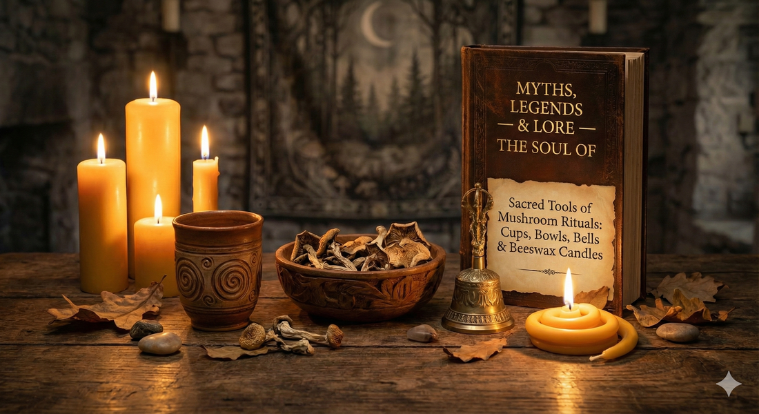 MYTHS, LEGENDS & LORE - Sacred Tools of Ancient Rituals: Cups, Bowls, Bells & Beeswax Candles