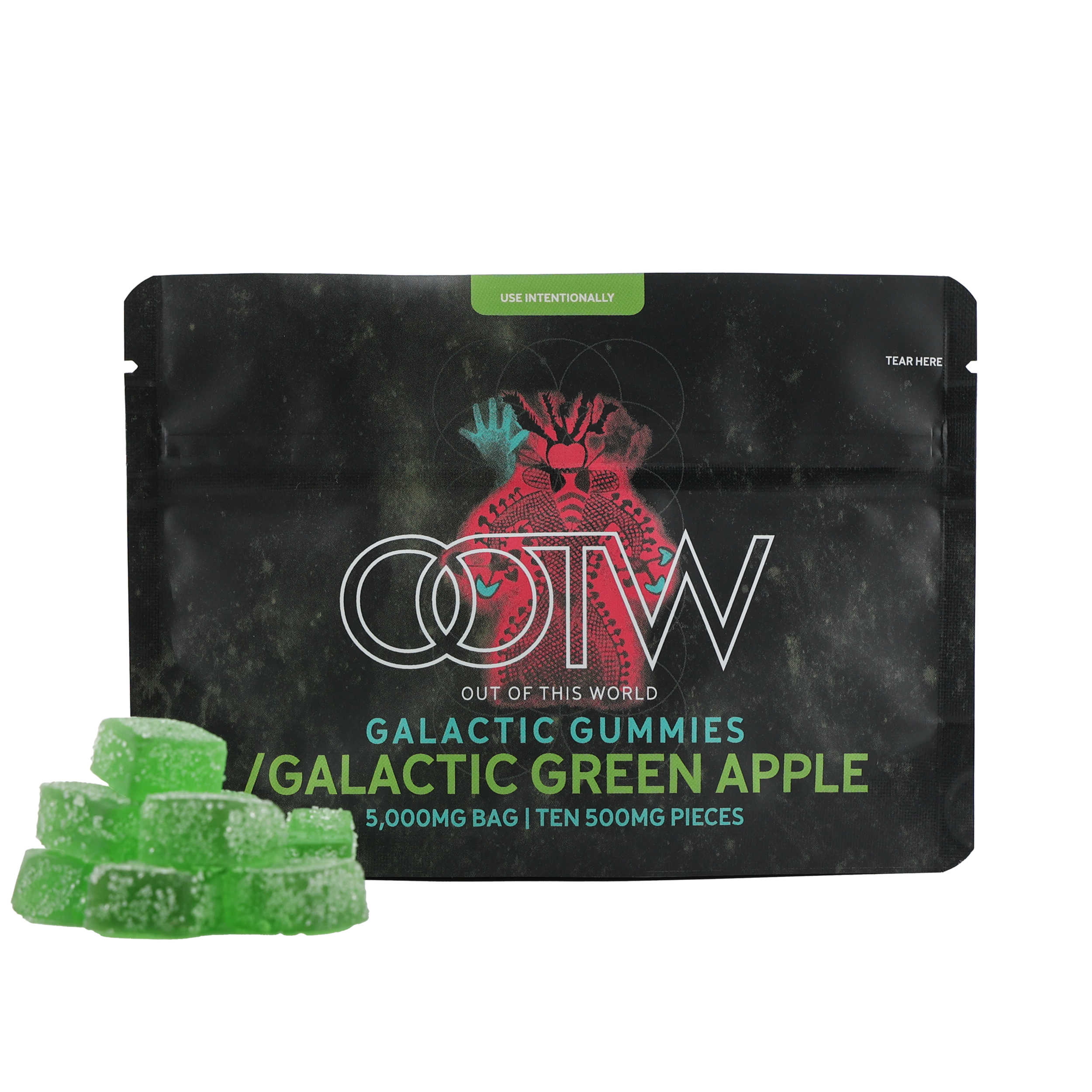 Galactic Green Apple Gummies